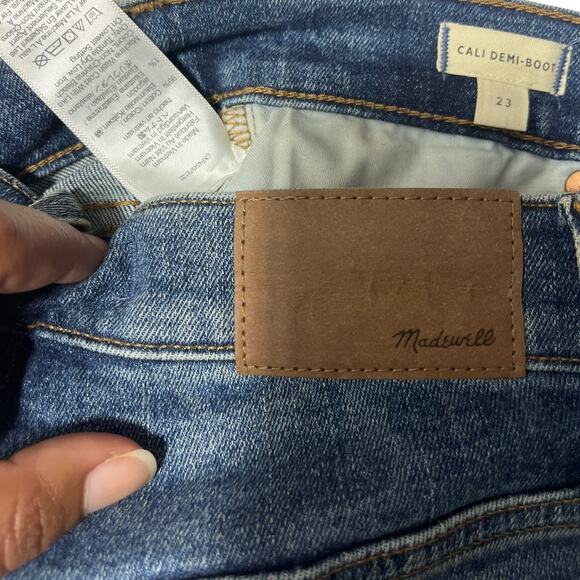Madewell Cali Demi-Boot Jeans Women’s Size 23 | High Rise Stretch Denim Blue - Picture 6 of 16